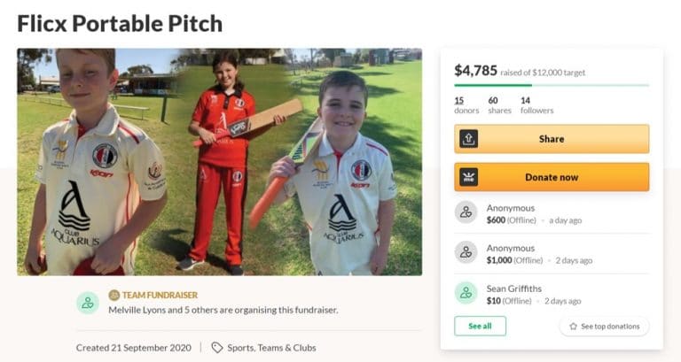 Crowdfunding for Cricket Facilities