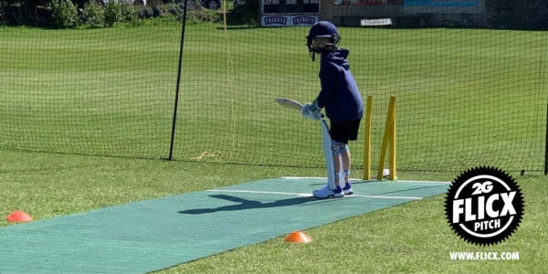 Toby batting at Thornbury CC